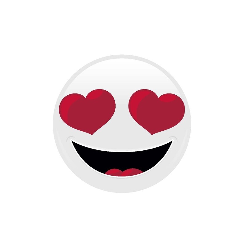 Carte de voeux "smiley hearts"