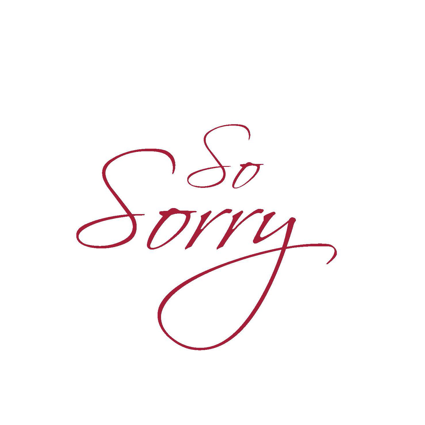Carte de voeux "so sorry"