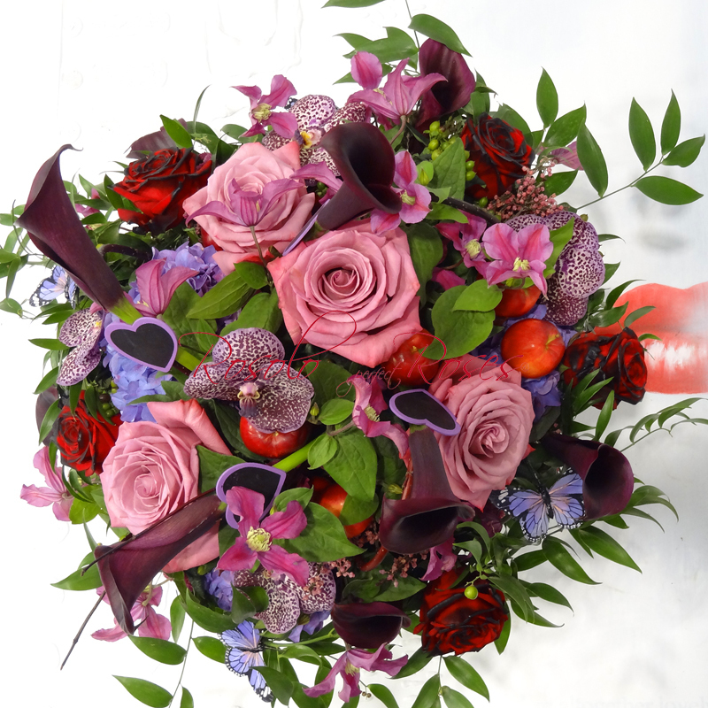 Beau bouquet en mauve