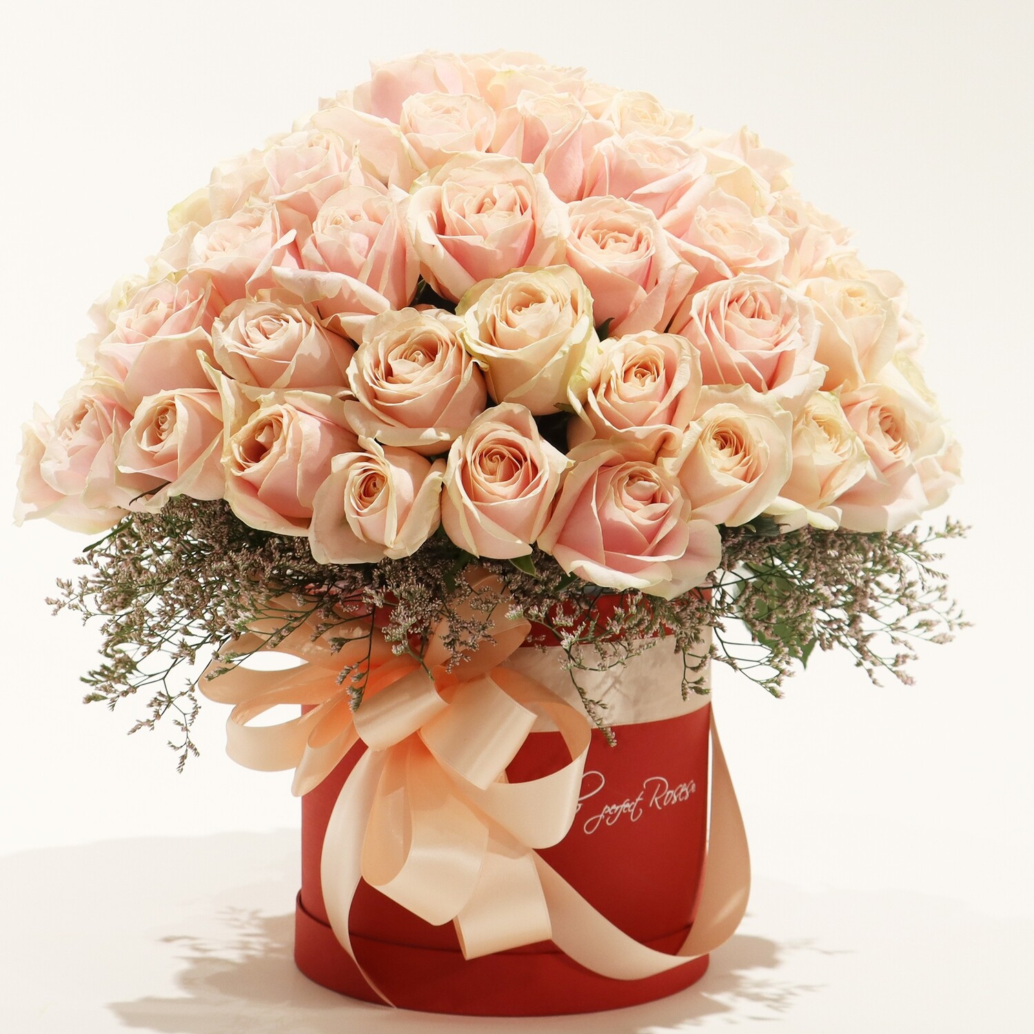 Magnifique boîte de roses douces