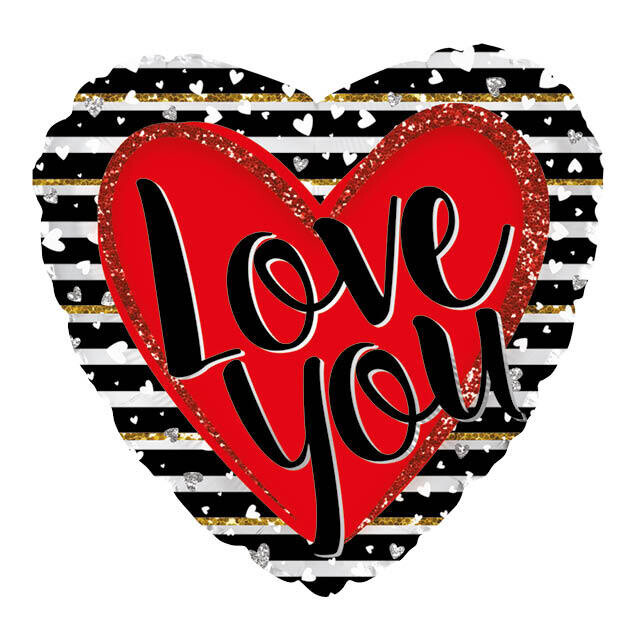 Ballon "Love you" amour