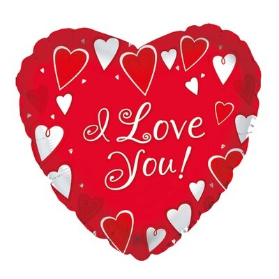 Ballon coeur "love you classic"