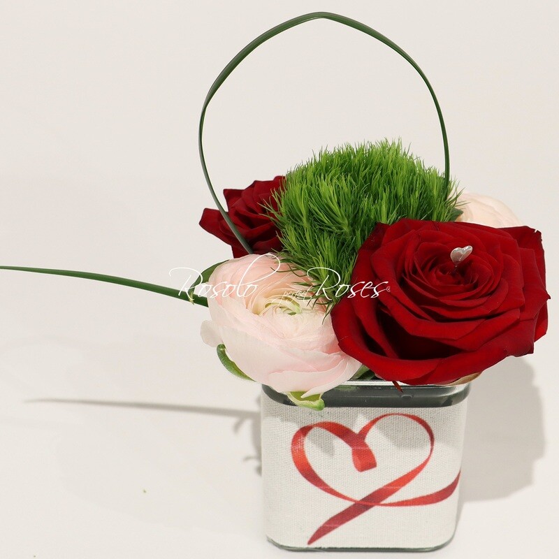 AMOUR: arrangement Saint-Valentin mignon