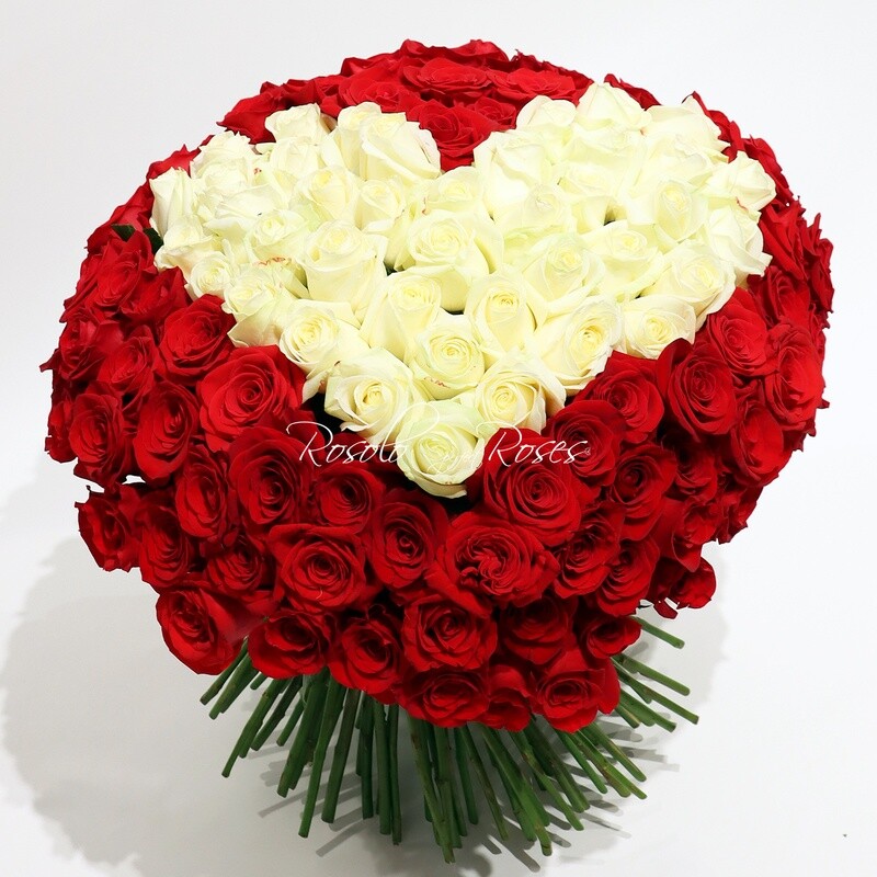 Somptueux bouquet, env. 135 roses