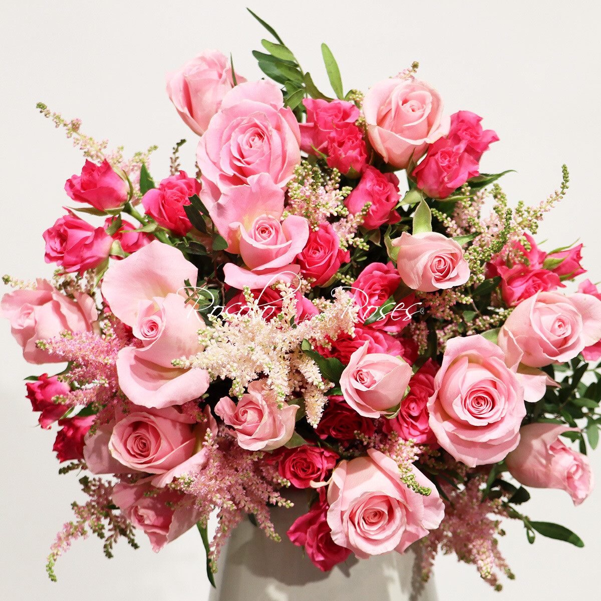 ETE: Joli bouquet de roses mignonnes &amp; astilbe
