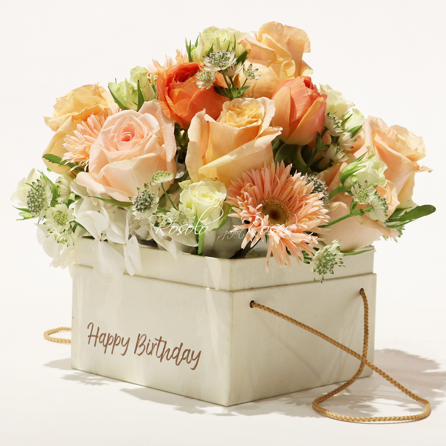 Boîte de roses, anniversaire, 2 tailles