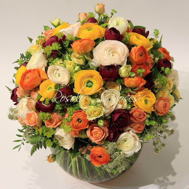 Magnifique bouquet de superbes renoncules