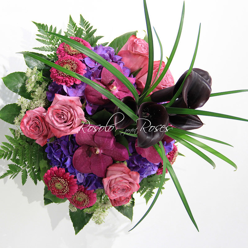 Magnifique bouquet de saison en mauve