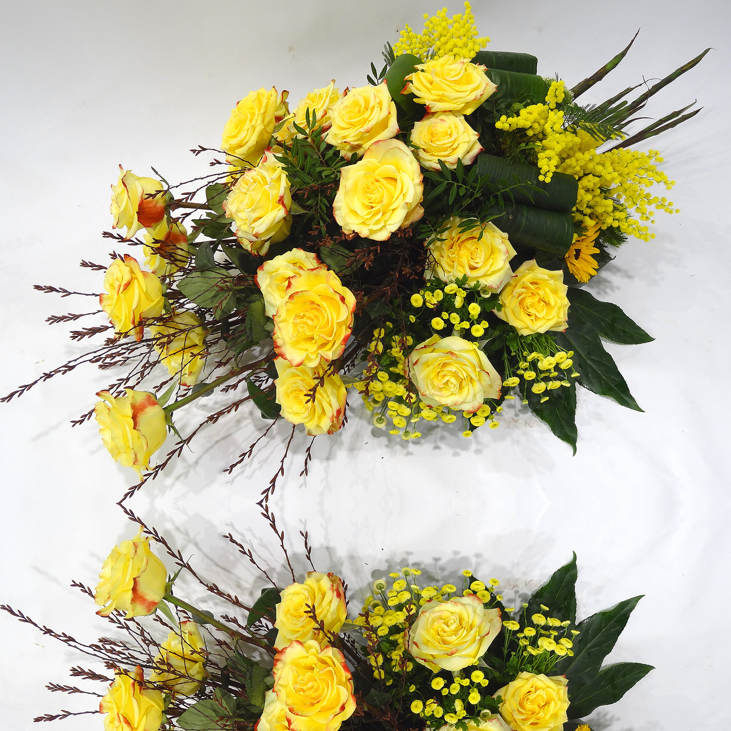 Belle gerbe de roses, couleur à choix