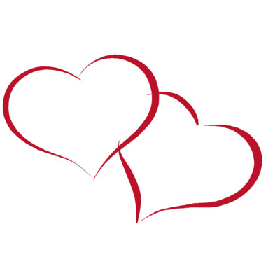 Carte de voeux "coeurs"