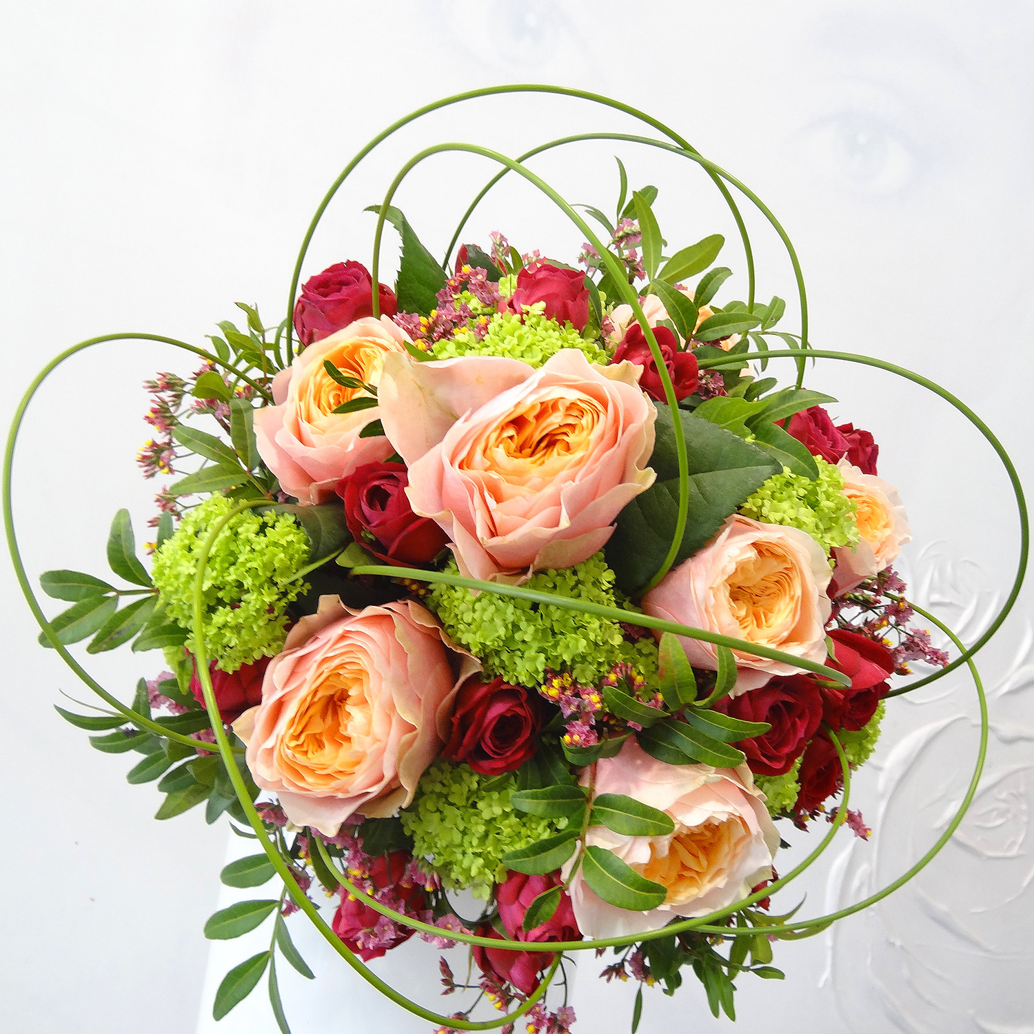 Bouquet de roses romantique