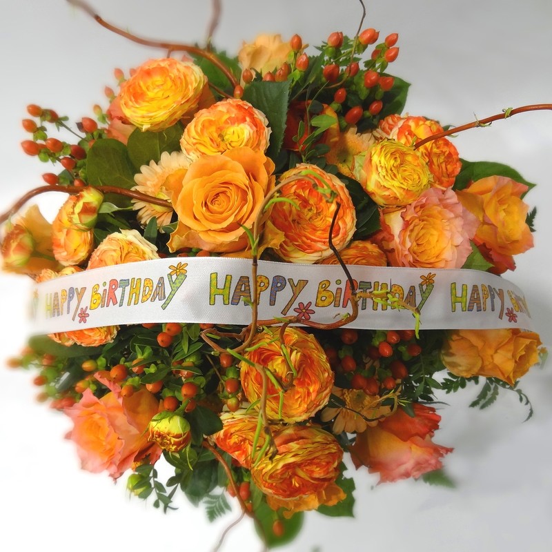 Bouquet de roses pour anniversaire