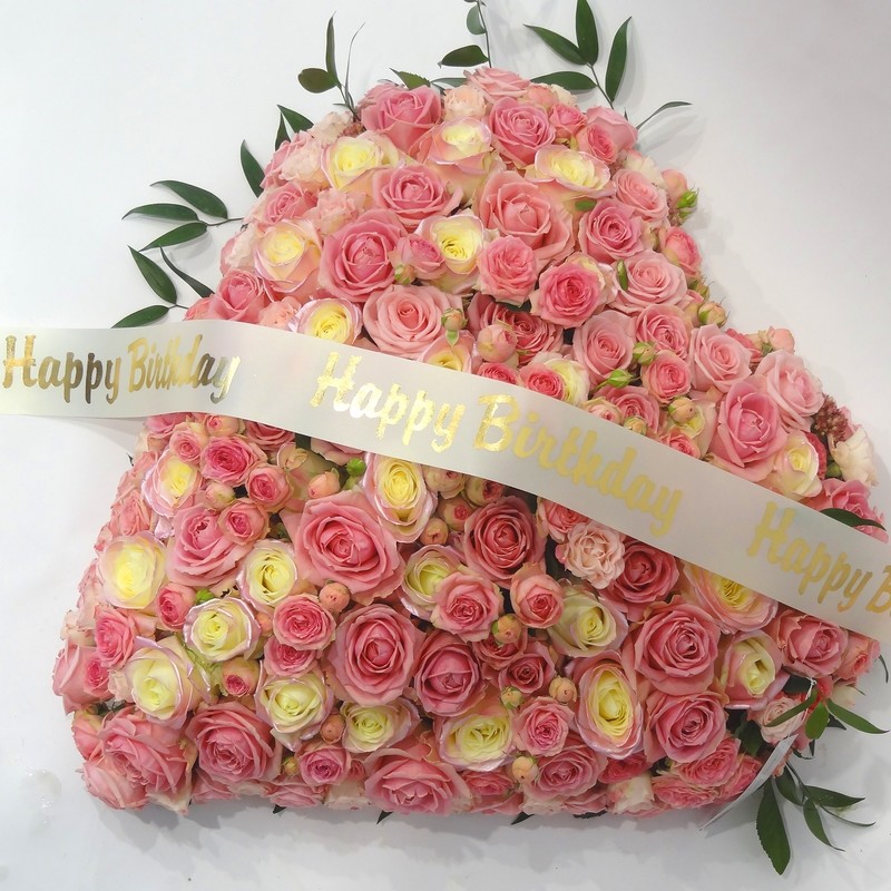 Beau coeur, couleurs pastelles pour anniversaire