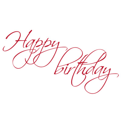 Carte de voeux "happy birthday"