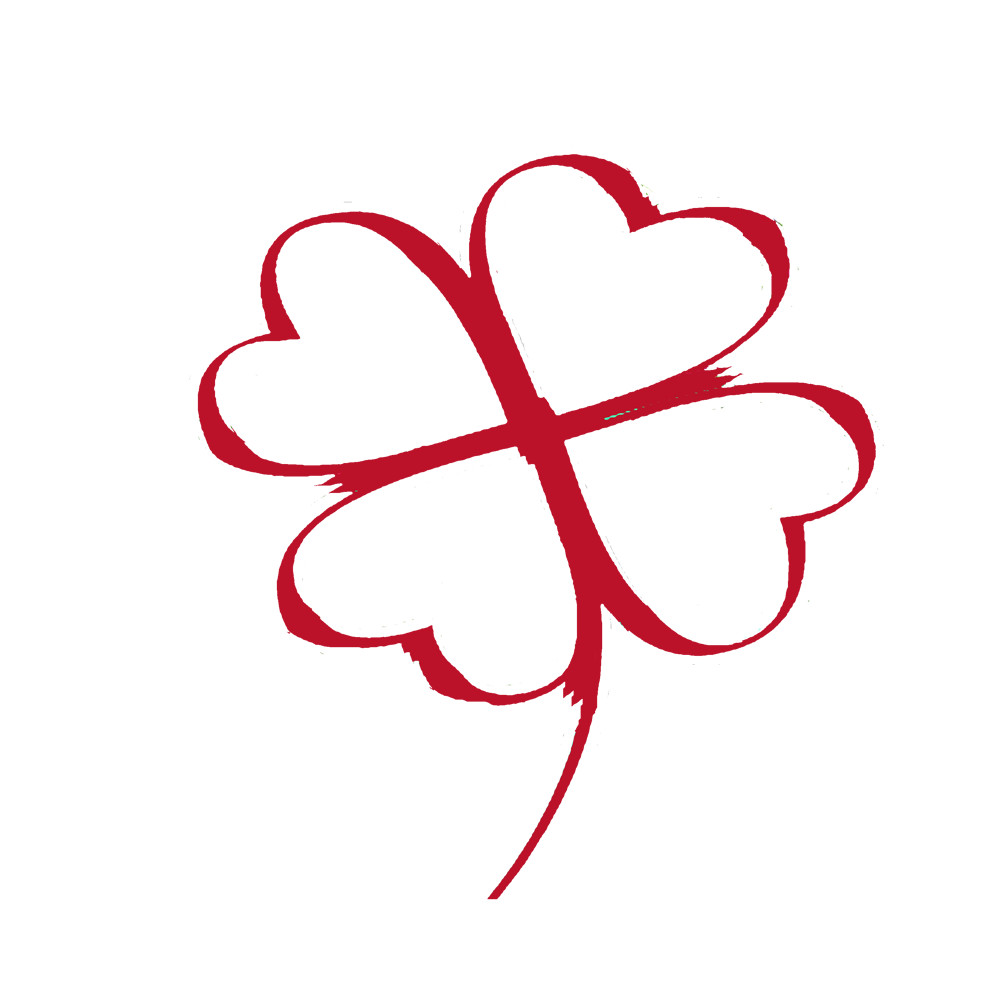 Carte de voeux "trèfle"