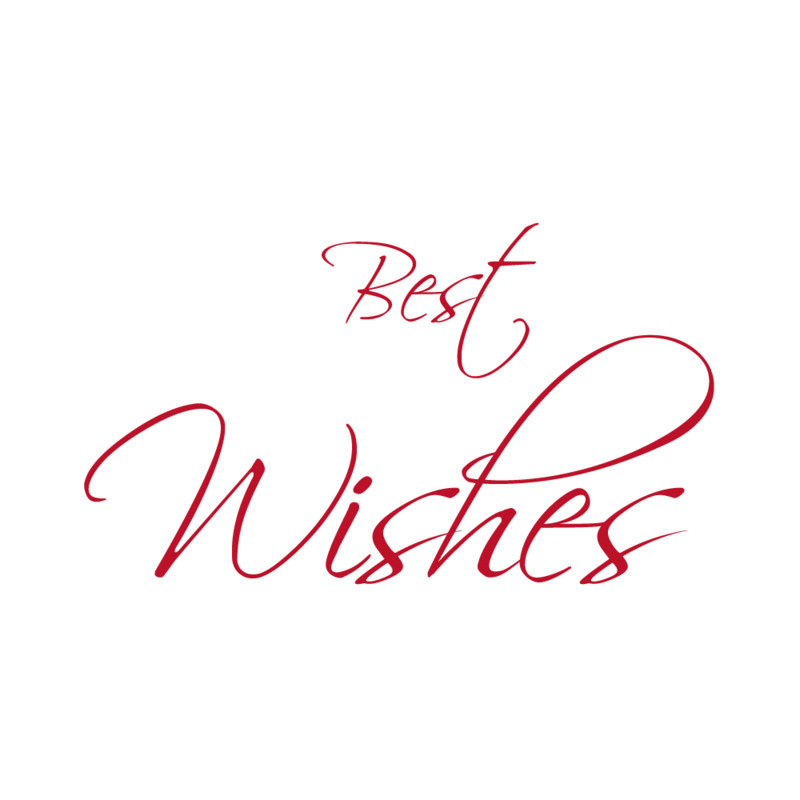 Carte de voeux "best wishes"