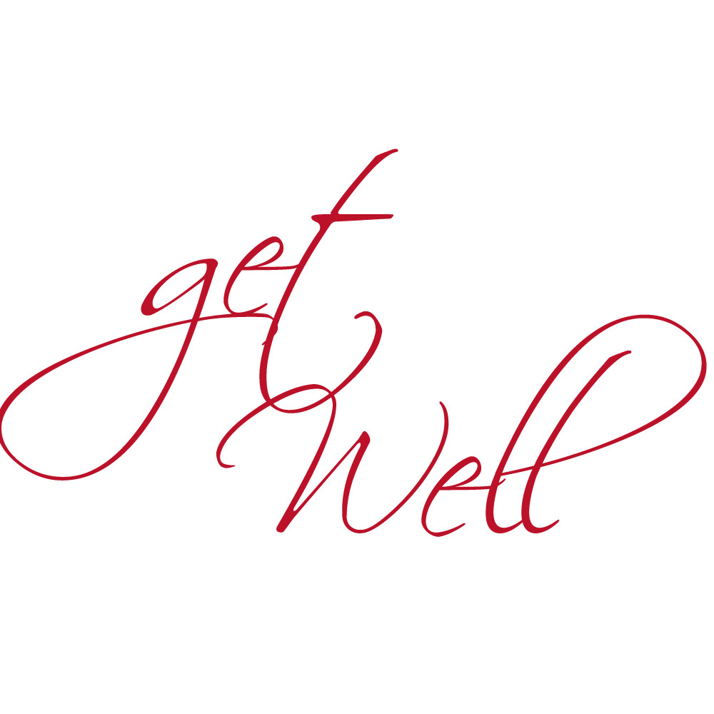 Carte de voeux "get well"