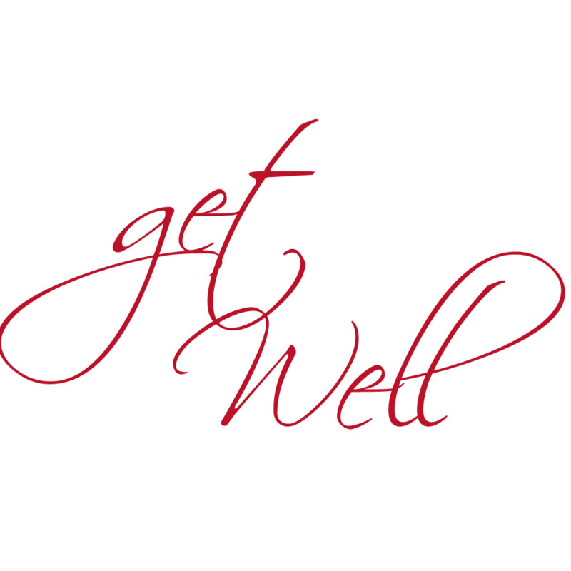 Carte de voeux "get well"