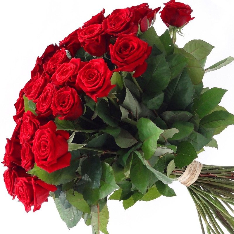Bouquet de roses rouges en plusieurs tailles