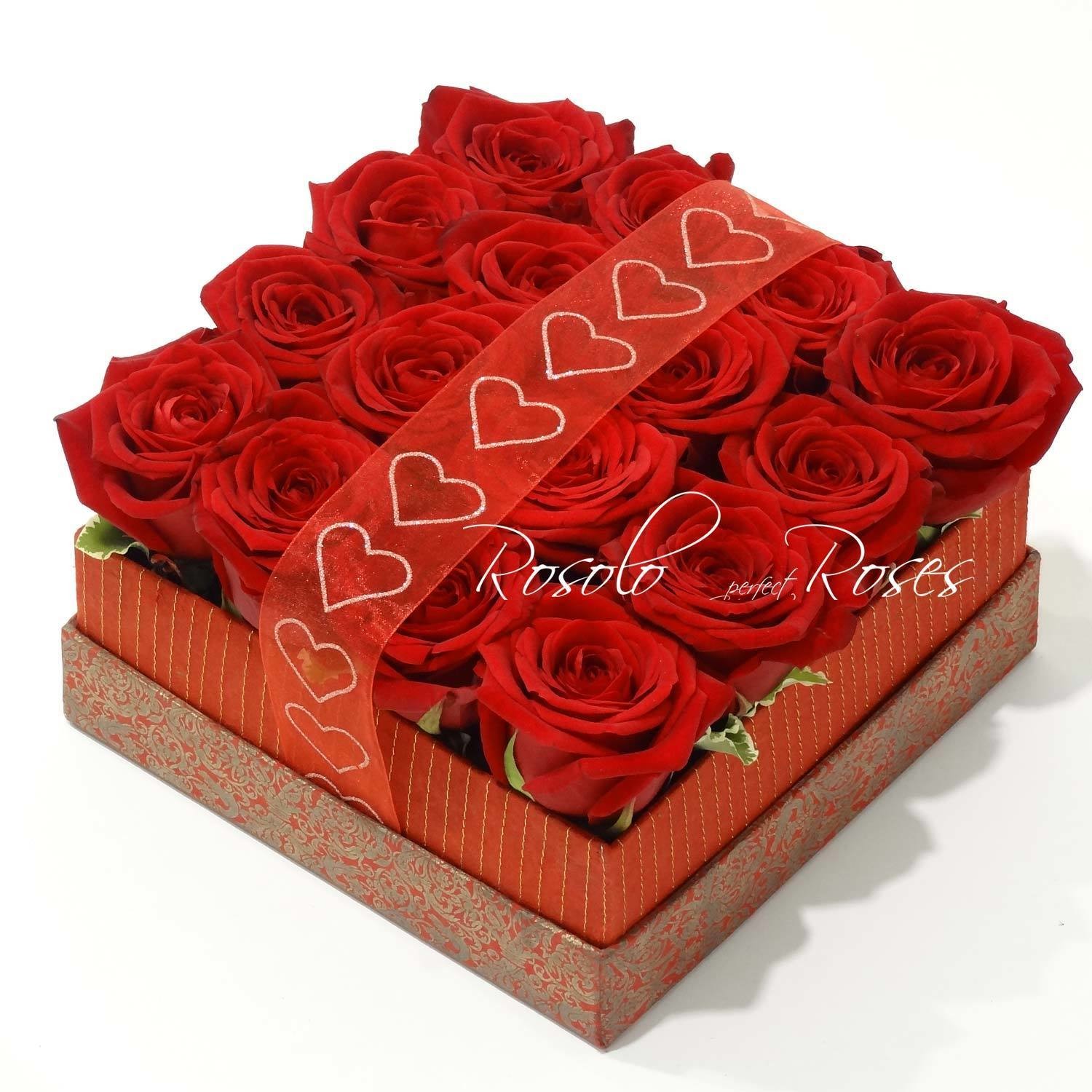 Mieux que chocolade... superbes roses dans une boite