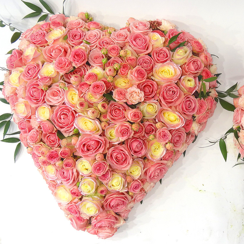 Beau coeur, couleurs pastelles