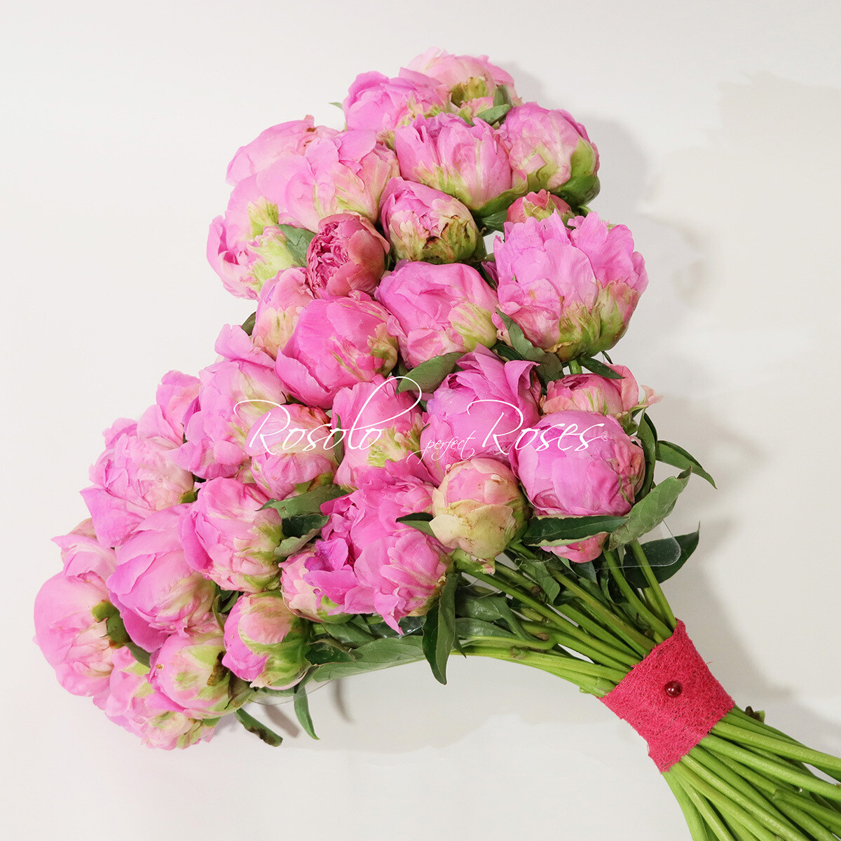 Bouquet coeur, superbes pivoines