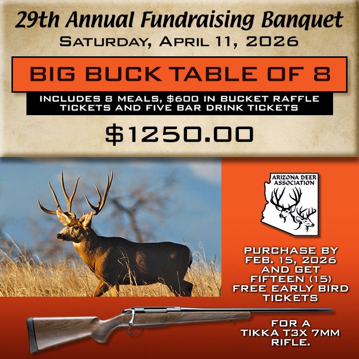 2026 Banquet Big Buck Table