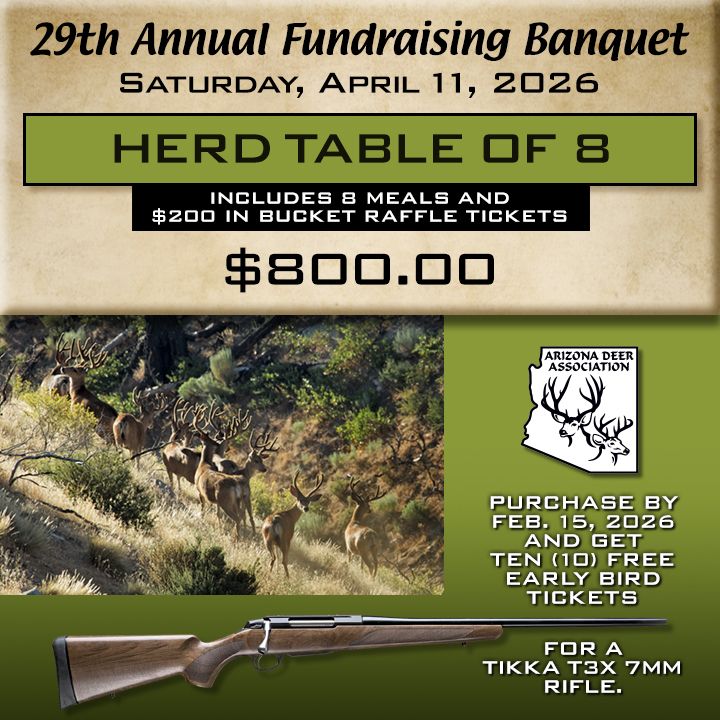 2026 Banquet Herd Table