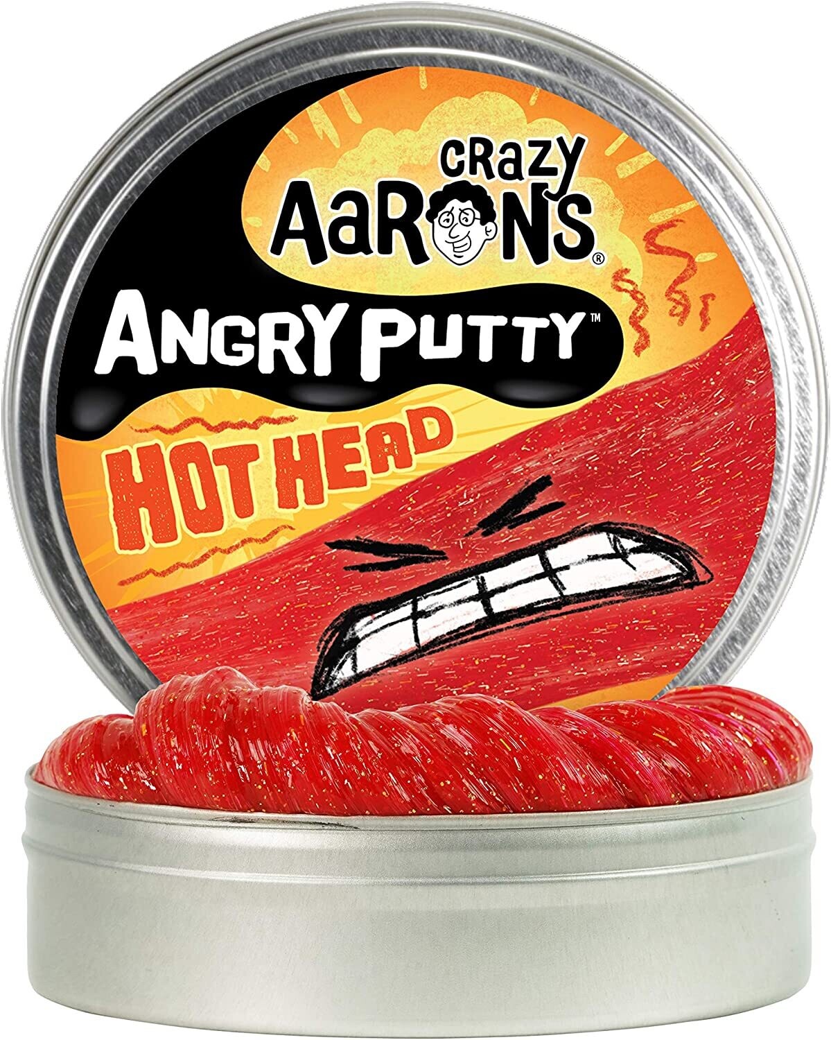 Crazy Aaron's Thinking Putty Angry Putty Hot Head