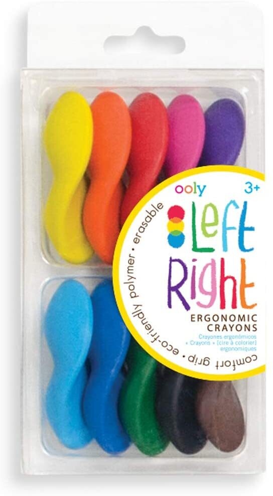 Ooly Left Right Crayons Set of 10