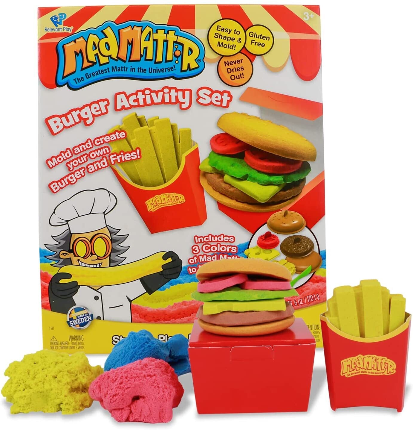 Mad Mattr Burger Activity Set