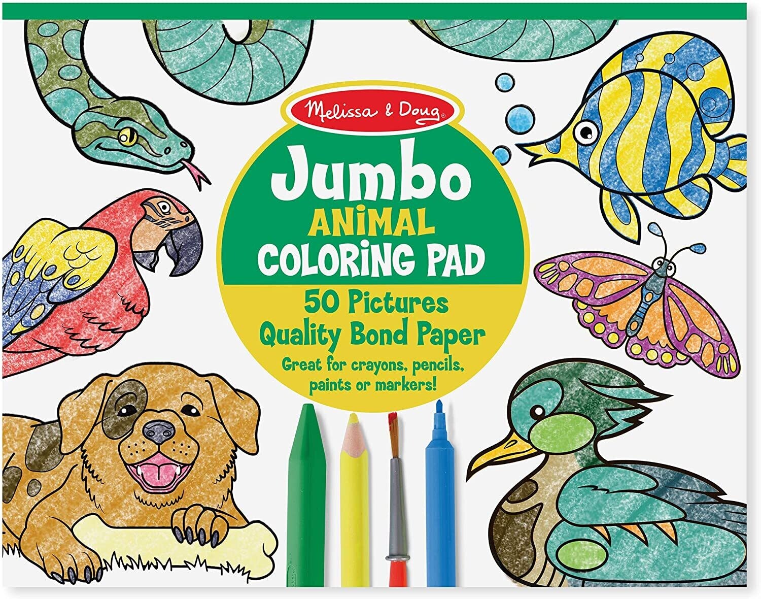 MD Jumbo Coloring Pad Animals