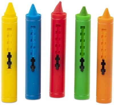 MD 4279 Learning Mat Crayons 5 colors