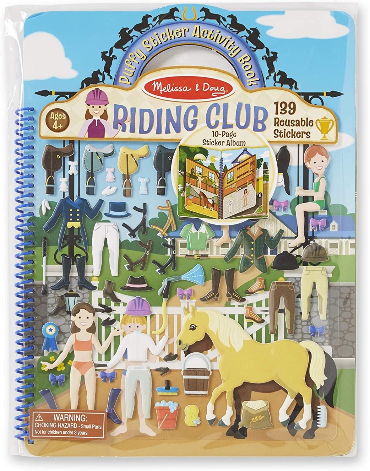 MD 9410 Puffy Sticker Play Set Riding Club