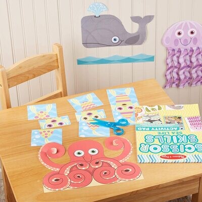 MD 32007 Scissor Skills Activity Pad Sea Life