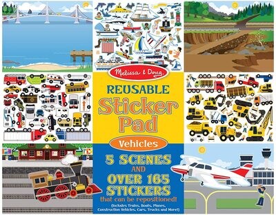 MD 4199 Reusable Sticker Pad - Vehicles