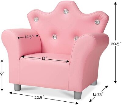 MD Child's Crown Armchair Pink
