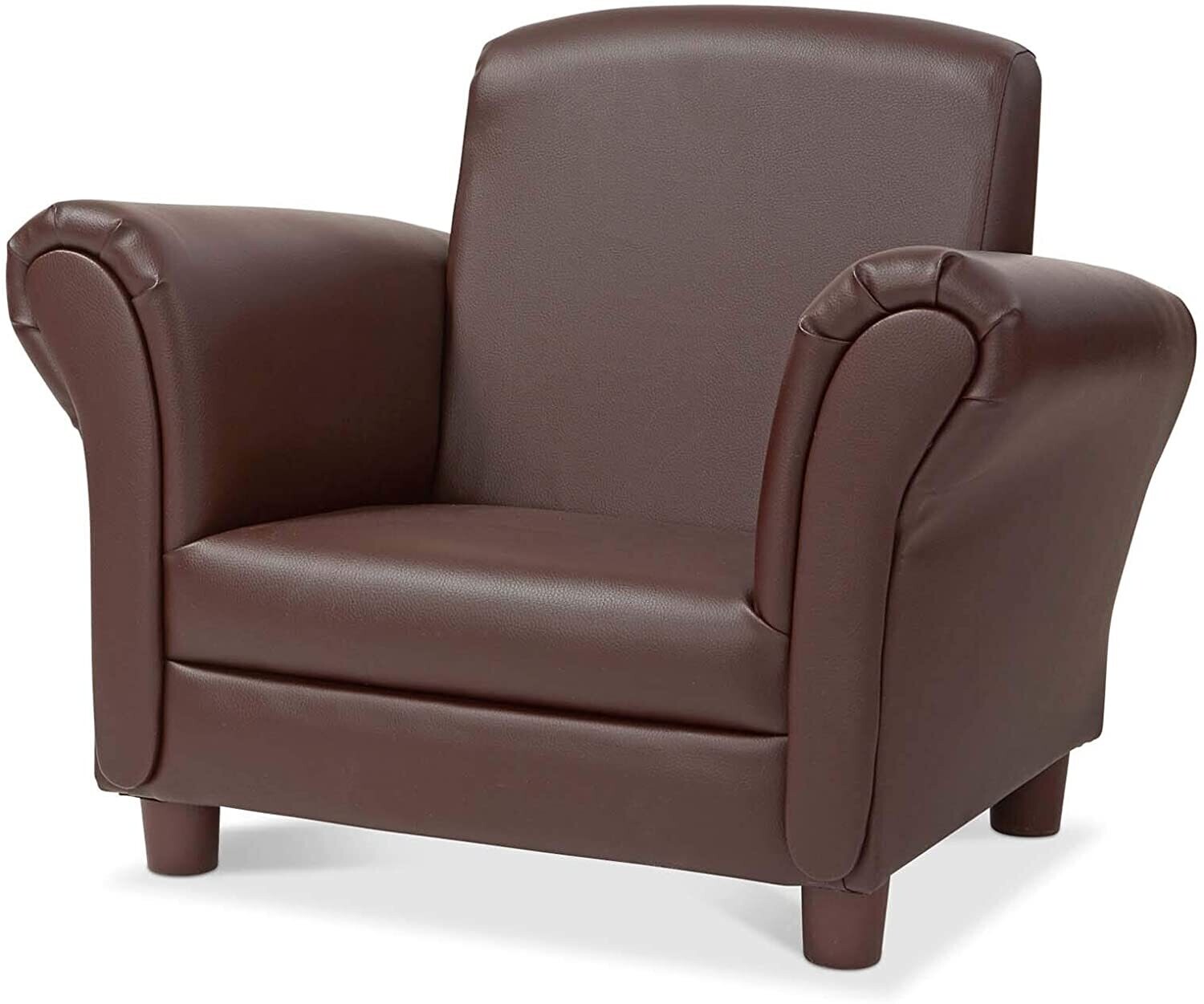 MD Child's Armchair Coffee Faux Leather