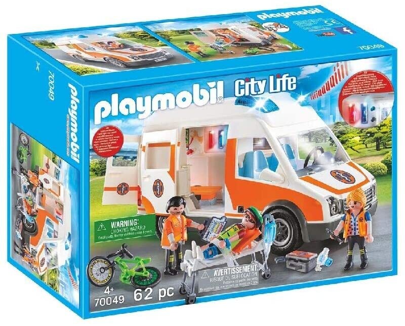 Playmobil Ambulance with Flashing Lights 70049