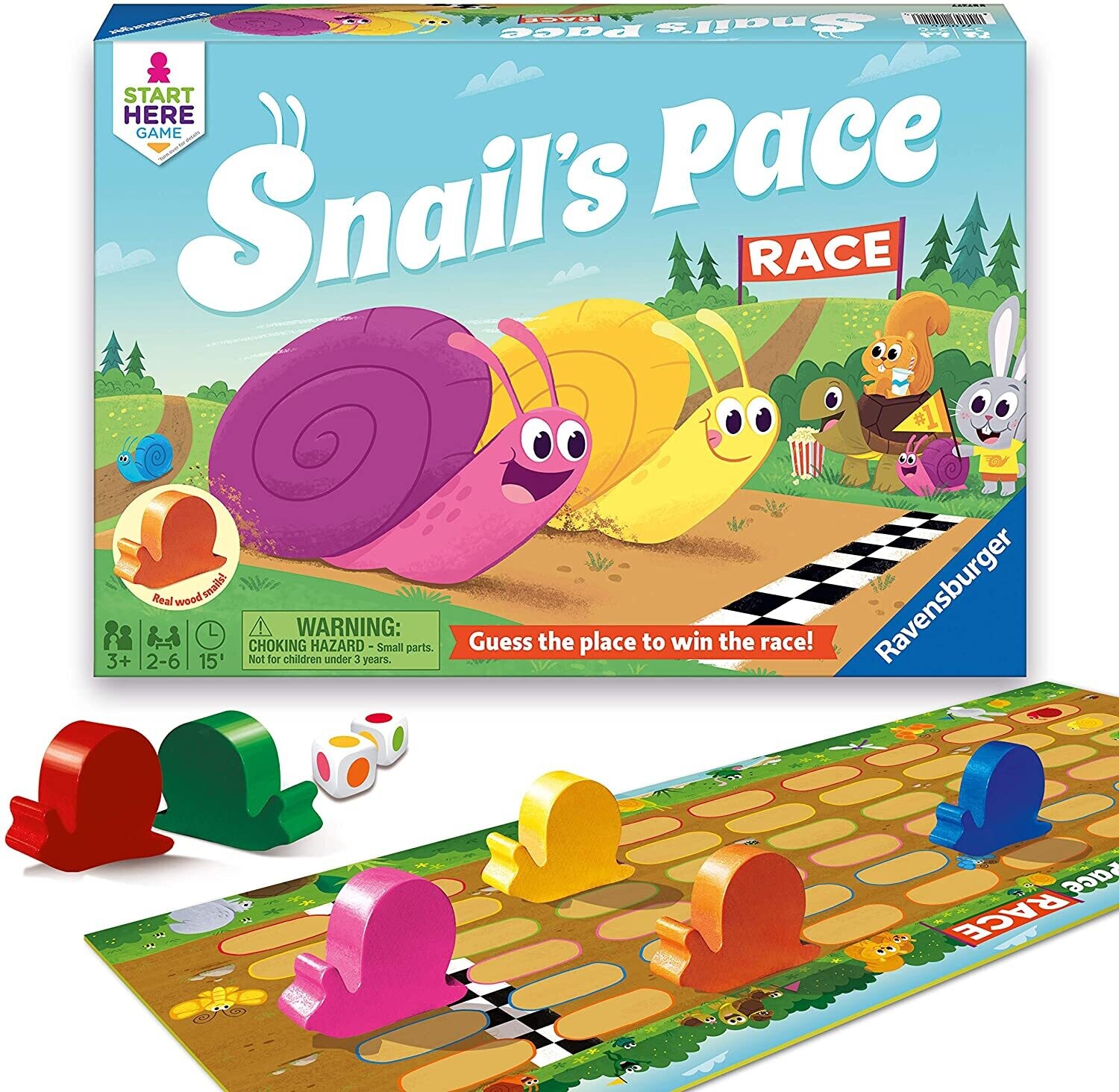 Janod Snails Race Game/Puzzle