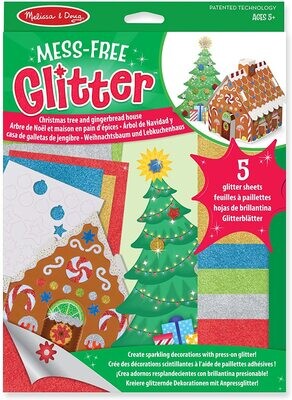 MD Mess Free Glitter Christmas Tree  Gingerbread House