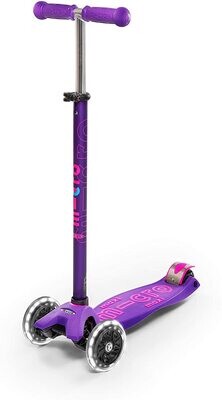 Micro Kickboard Maxi Deluxe Purple/Pink LED