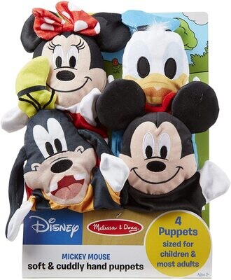 MD 7551 Mickey Mouse &amp; Friends Soft &amp; Cuddly Hand Puppets