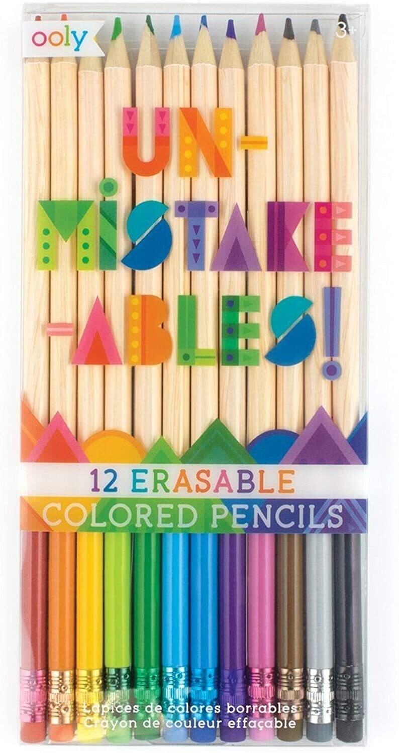 Ooly UnMistakeAbles Erasable Colored Pencils