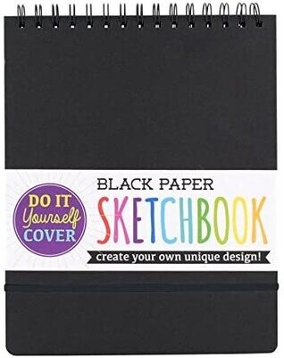 Ooly Black DIY Cover Sketchbook 8x10.5