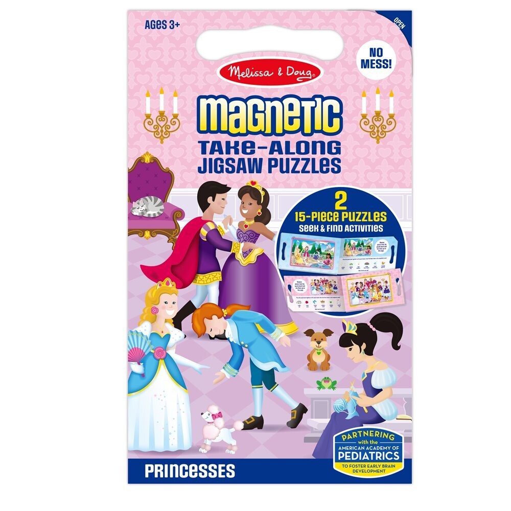 MD 32831 Magnetic Take Along Jigsaw Puzzles Princesses