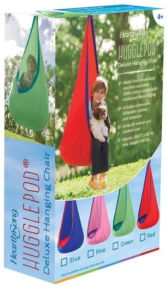 HugglePod Deluxe Hanging Chair Red