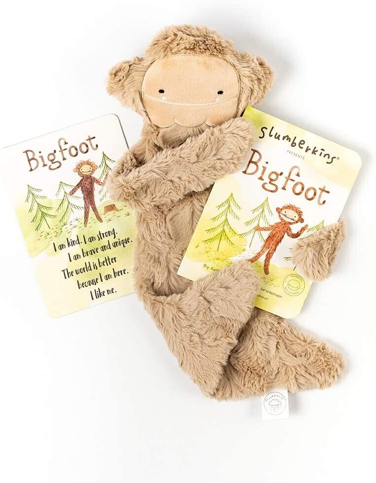 Slumberkins Bigfoot Snuggler with book