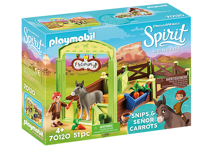 Playmobil 70120 Snips and Senor Carrots with Horse Stall