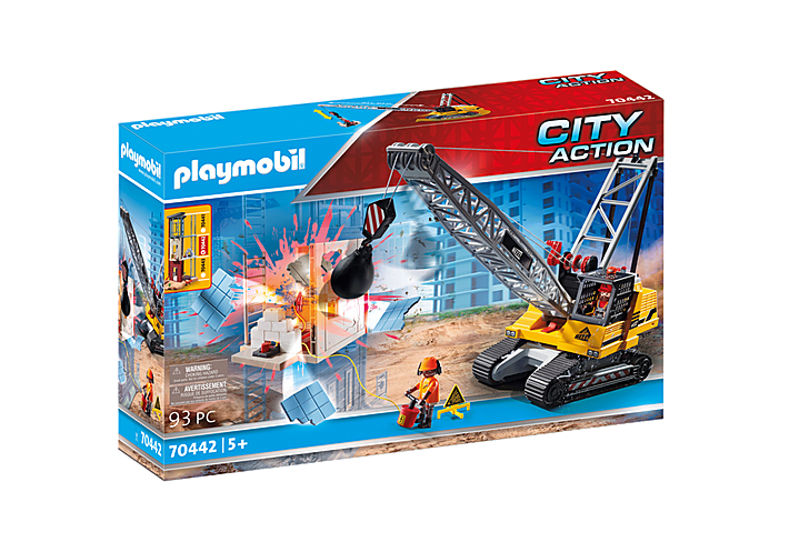 Playmobil 70442 Cable Excavator with Building Section